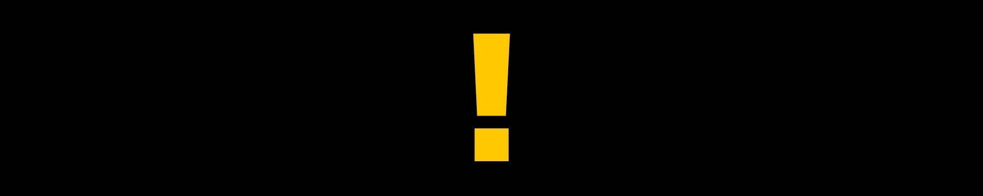 Yellow exclamation mark