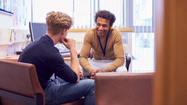 Male Educational Psychologist and male student