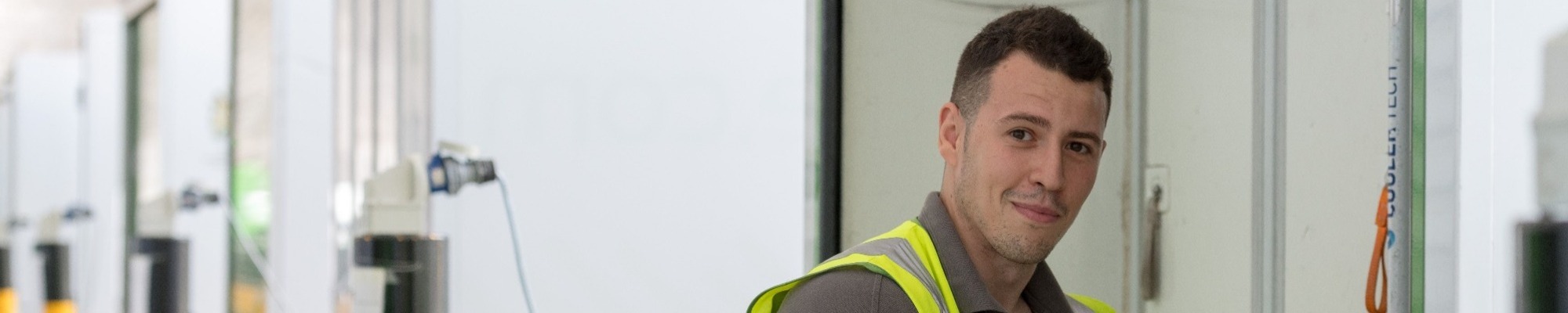 Waitrose Employee loading Waitrose van